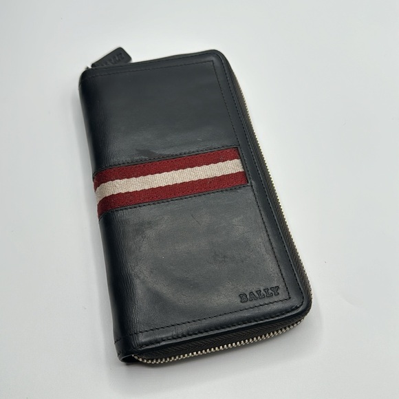 BALLY Baliro Leather Zip Around Wallet Color Multi - Picture 4 of 16
